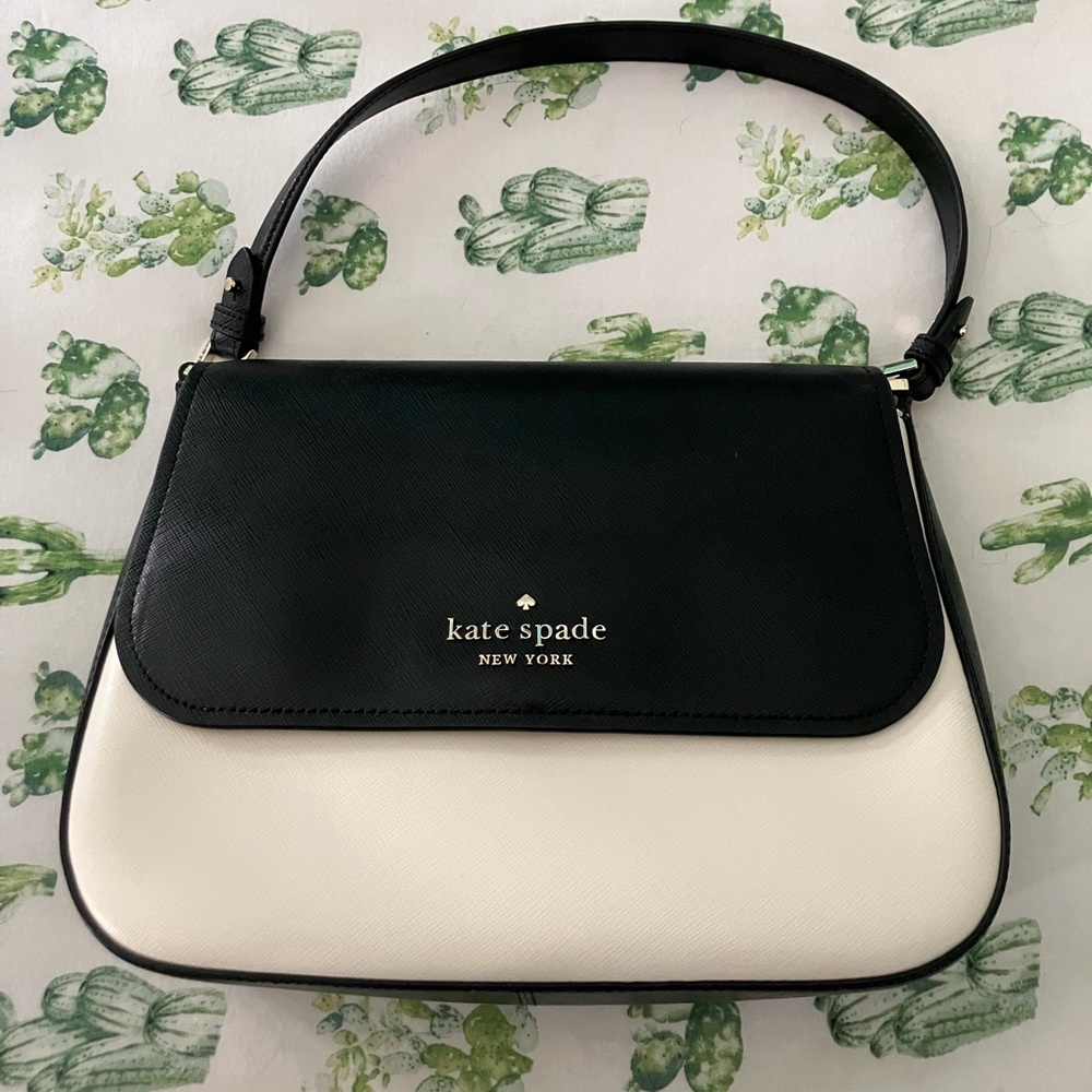 Kate Spade Black & off-white bag (multiple strap options)